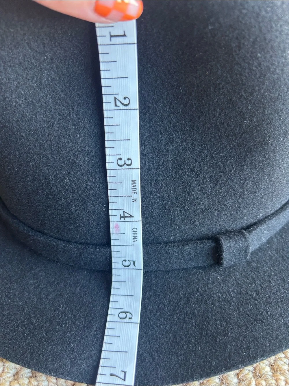 A.P.C. Rue Madame Paris Black Wool Felt Fedora Hat Size M Made in Portugal